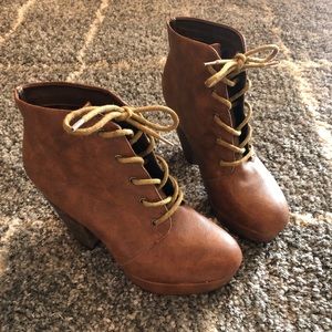 Brown high heal Madden Girl booties